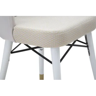 Krzesło BELLA Kremowe Zestaw 2 szt. 50x49x92,5 cm